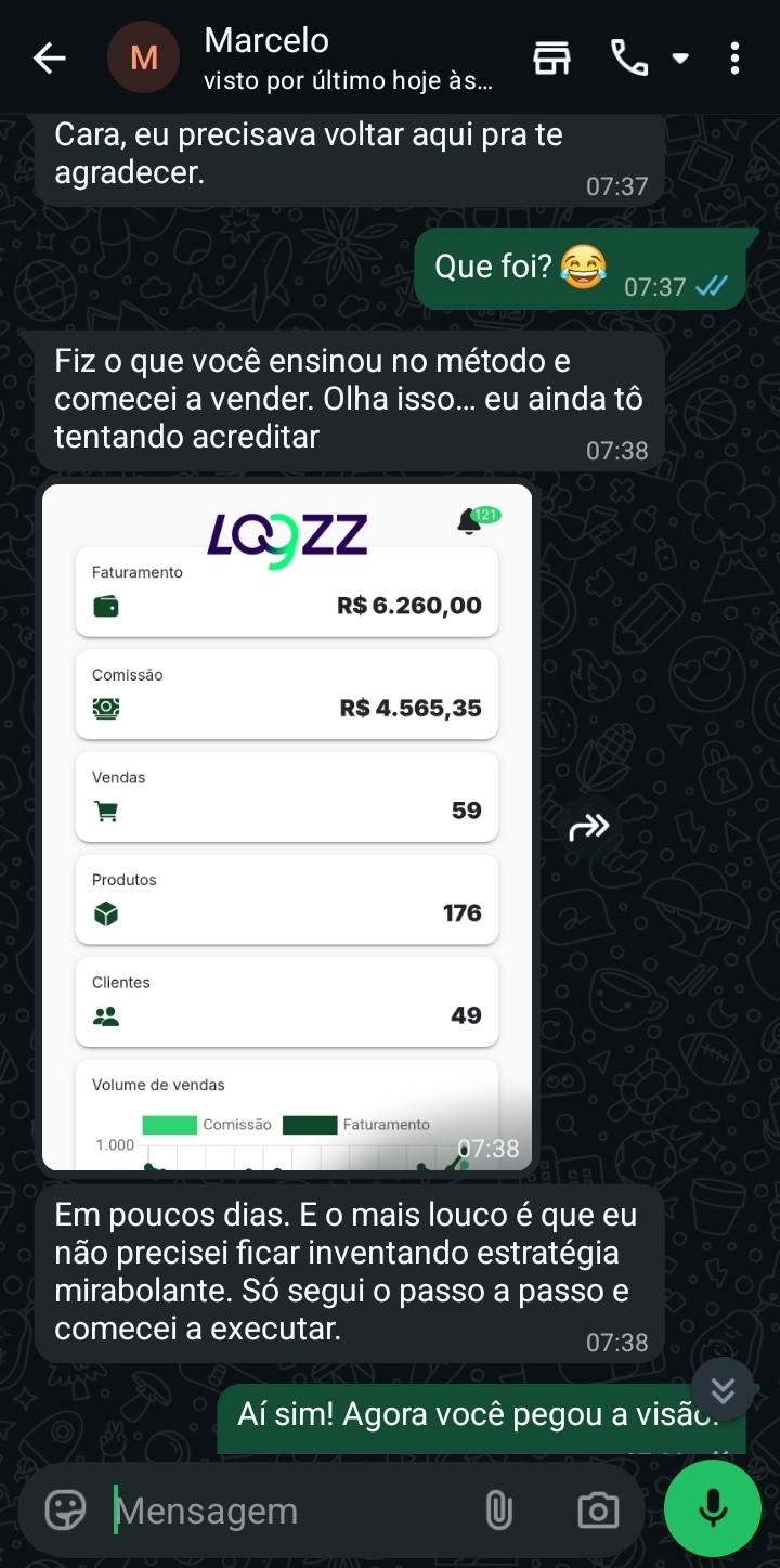Depoimento de aluno sobre resultados com o Seja Produtor